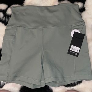 Green Yoga Shorts